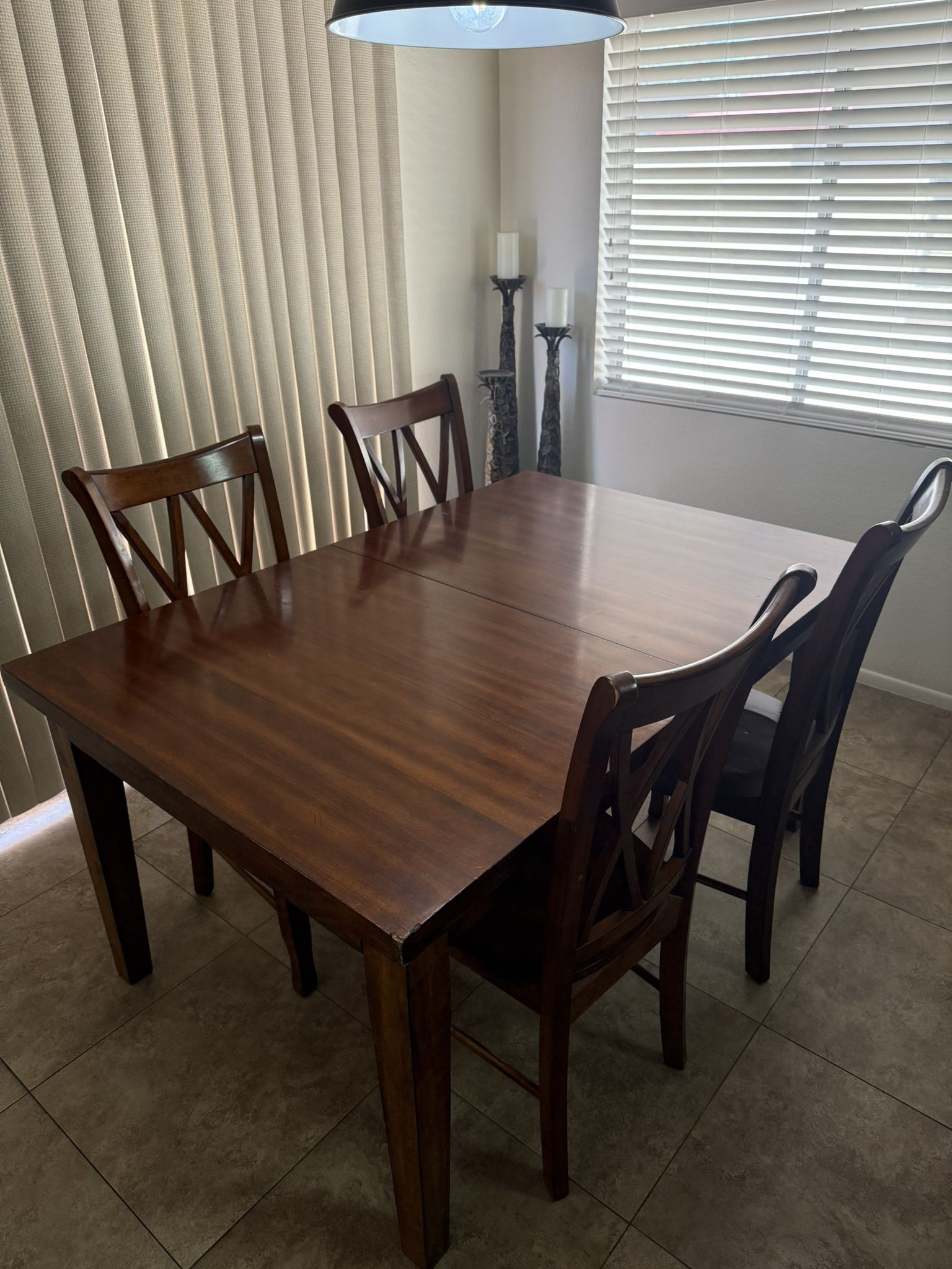 brown kitchen table 