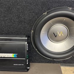 VM Audio 15” 2600 Watts sub in ported box w 2000W amp nothing sold separate no trades pick in Tacoma