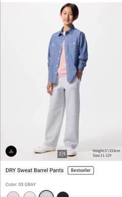 Uniqlo Dry Sweat Barrel Pants for Kids