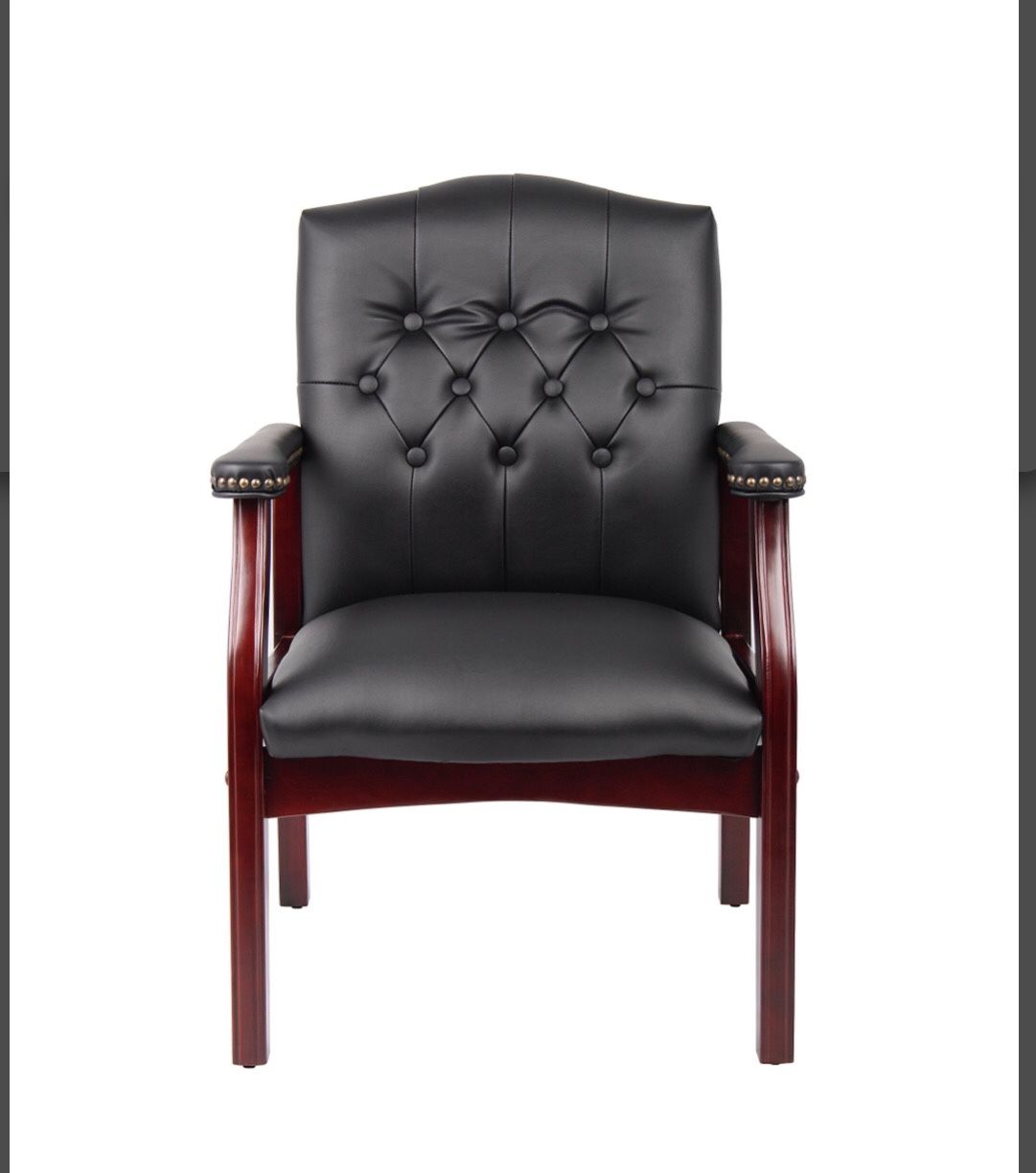 Boss Office Products Ivy League Executive Guest Chair Black