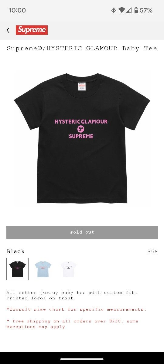 Supreme X Hysteric Glamour