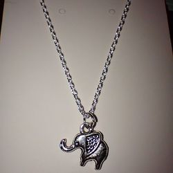 925 Silver Necklace With Elephant Pendant
