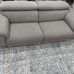 Grey Couch Reclining 