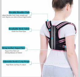 Girls pink back brace posture kids children