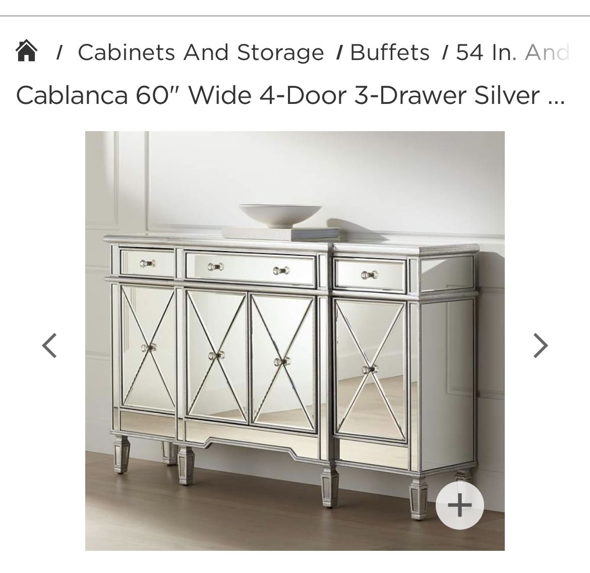 Mirror Buffet Console From Zgallerie