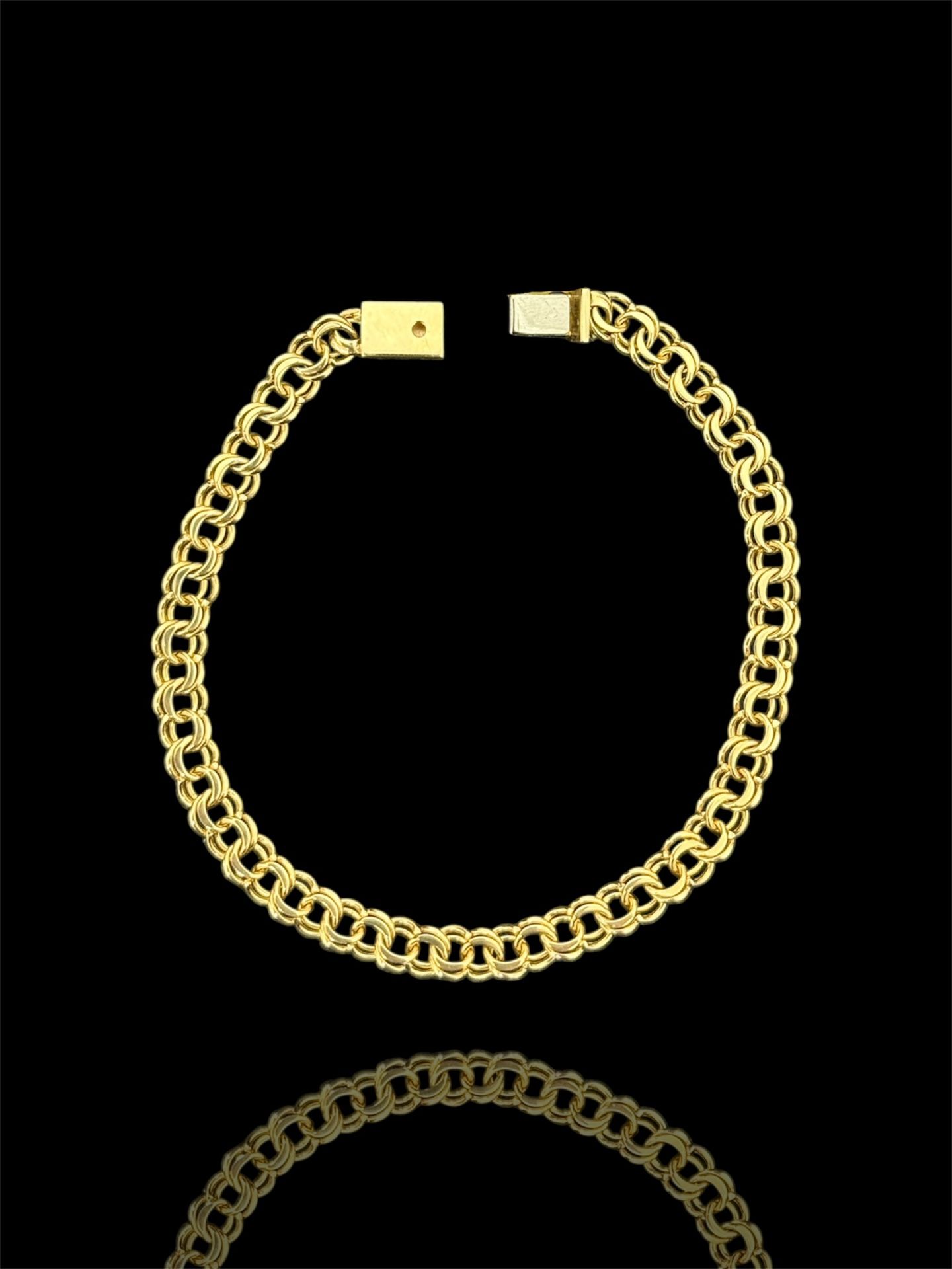 Thin 10k Gold CHINO Link Bracelet