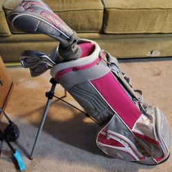 Girls Golf Clubs and Bag