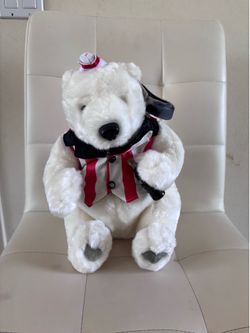 Coca-Cola Polar Bear Plush Stuffed Animal with Tags – Soda Jerk Uniform