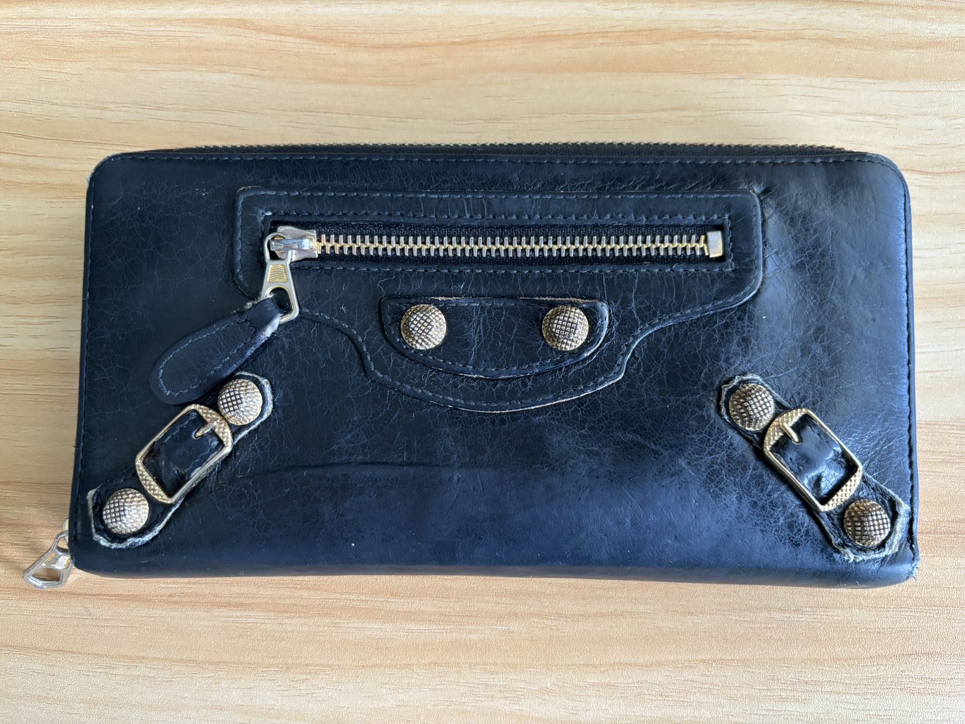 Balenciaga Leather Continental Wallet
