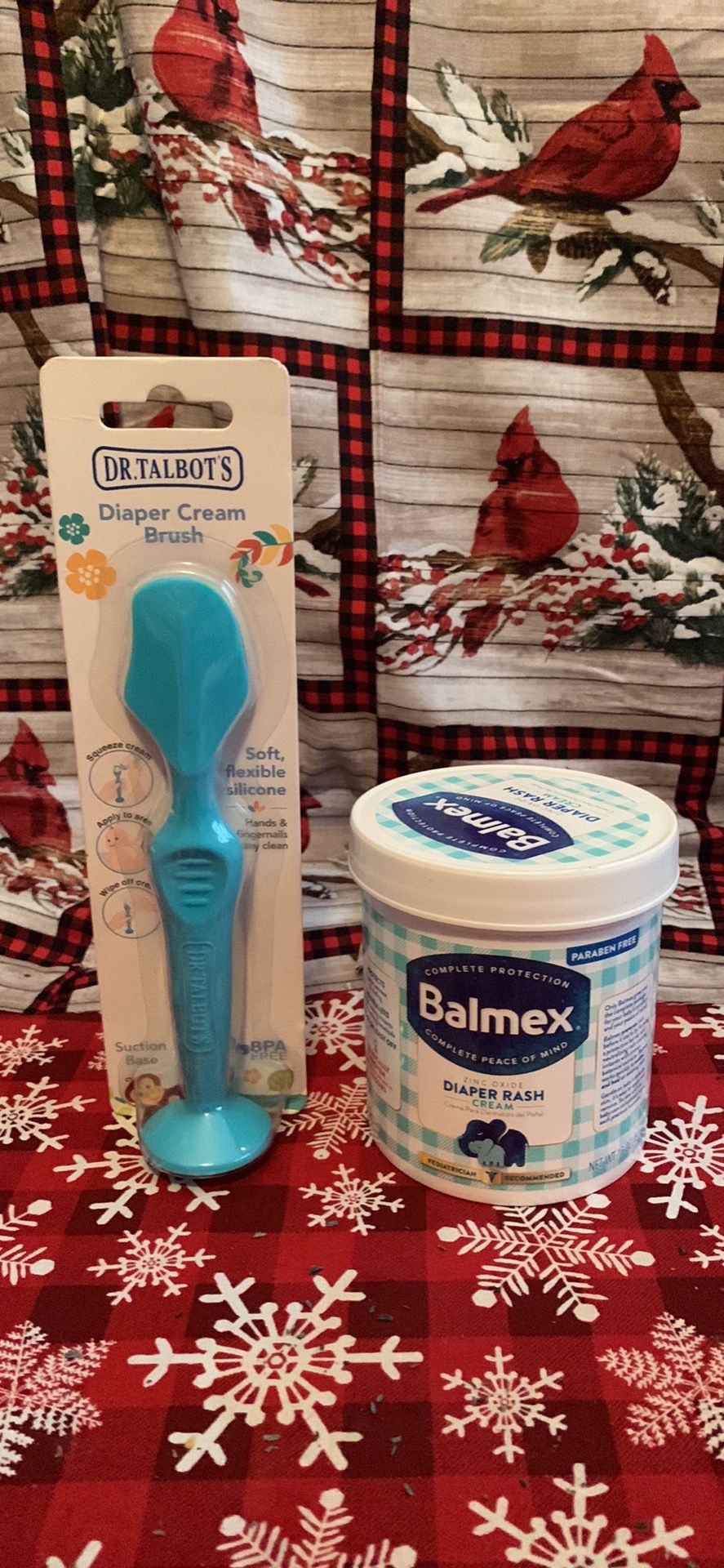 Balmex Diaper Rash, Cream And Diaper Cream Brush