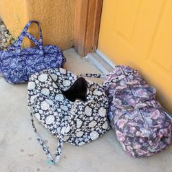 3 Overnight / DIAPER Zippered Bags See PHOTOS $15 Take All
