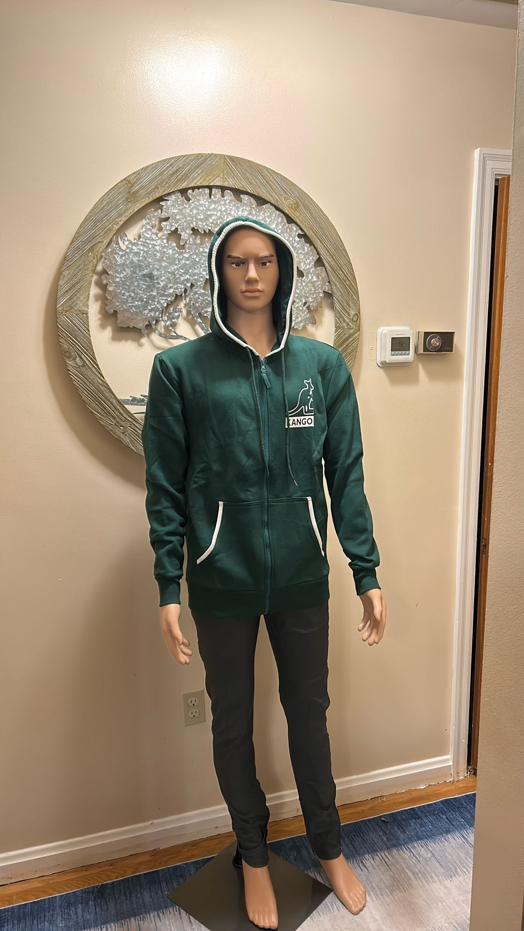 Men’s Size Large Full Zip Kangol Hoodie New