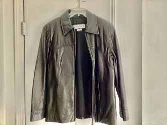 Black Leather Unisex Jacket Women’s Large Men’s Medium Siena Studio Preowned