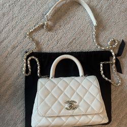 Designer Crossbody Bag White Small