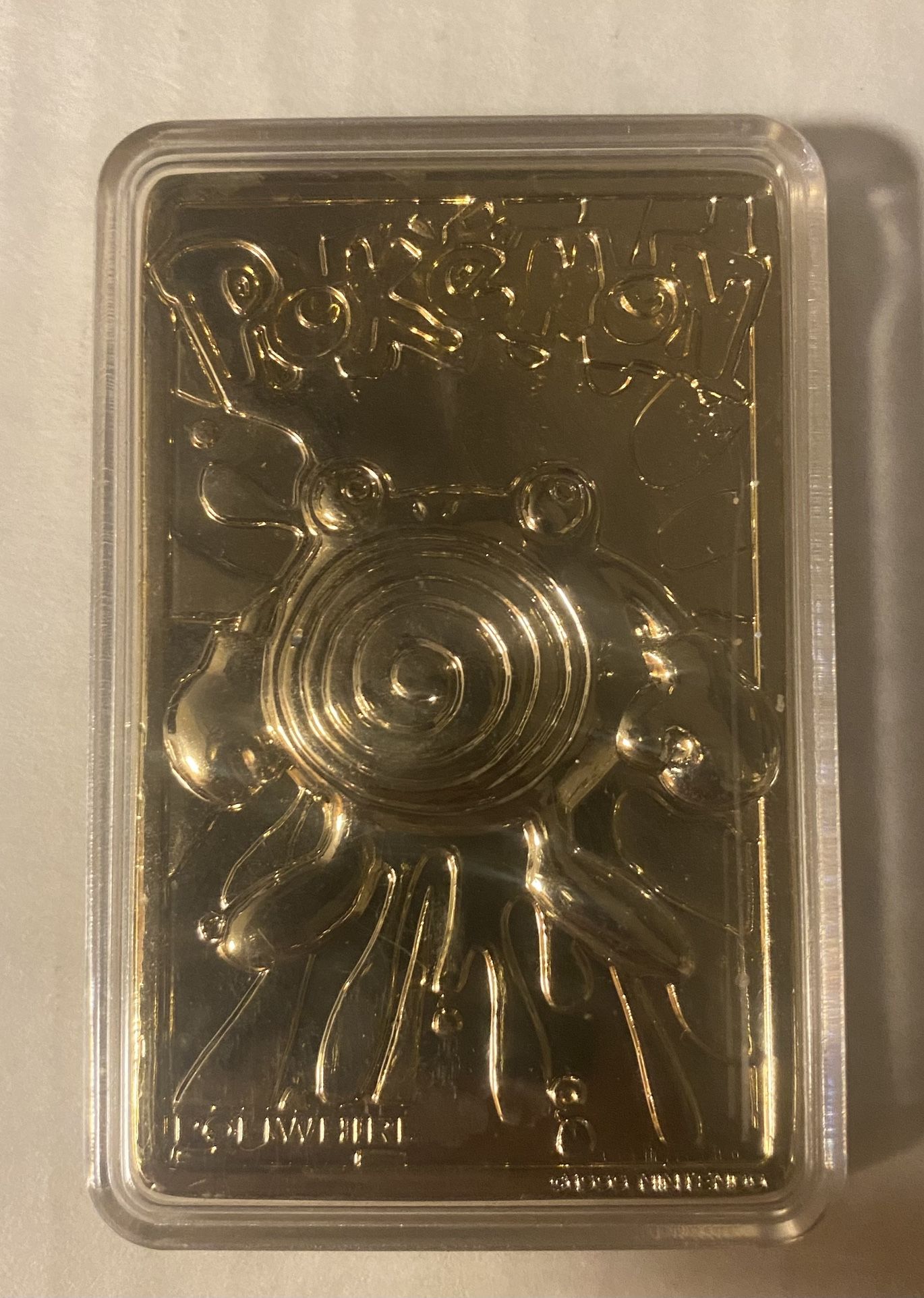 Pokemon 61 Poliwhirl 23kt Gold Plated Nintendo Trading Card