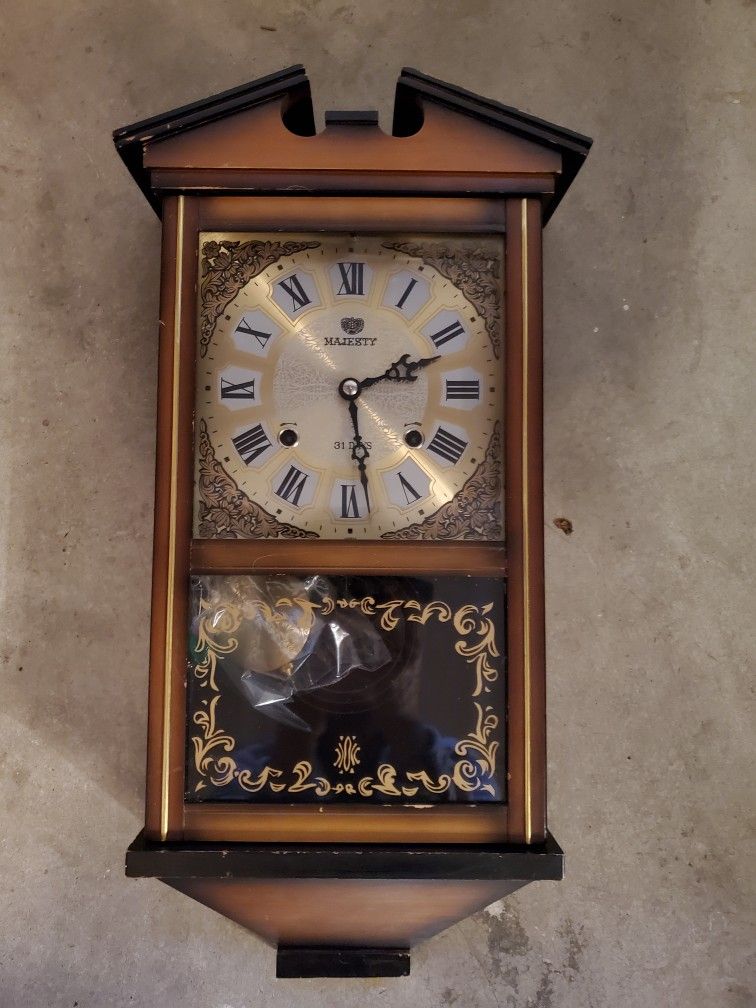 Majesty 31 Day Wall Clock Made In Japan