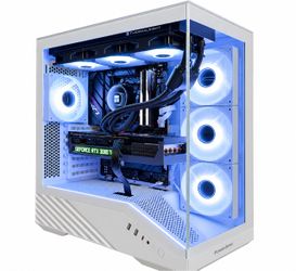White RGB Gaming PC | Ryzen 5 7600X | RTX 3080 Ti | 32GB DDR5 powerful PC
