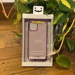 New Heyday iPhone 12 & 12 Pro Pink & clear phone case