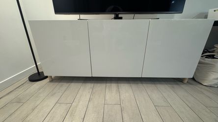 TV unit, white, 70 7/8x15 3/4x25 1/4 "