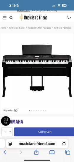 Yamaha Keyboard With Pedal And Complete Stand In Box