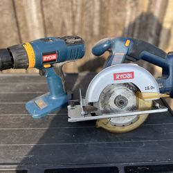 Ryobi Drill + Circular Saw – 2 for $65( Includes Battery)