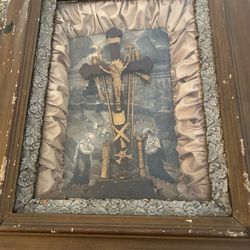 Passion of Christ 1800 vintage prayer box