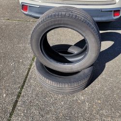2 Tires Perelly 245/60r18,  No Hole, 4/32.