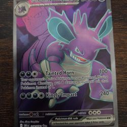 Team Rocket's Nidoking ex 216/182 -  Destined Rivals - Ultra Rare - English