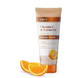 Envy Vitamin C & Turmeric Brightening Facial Scrub - Orange
