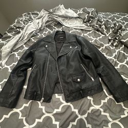 Express Leather Biker Jacket 