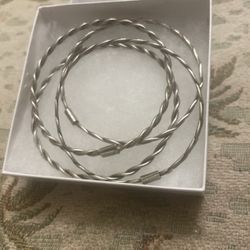 Four Braided Bracelets 