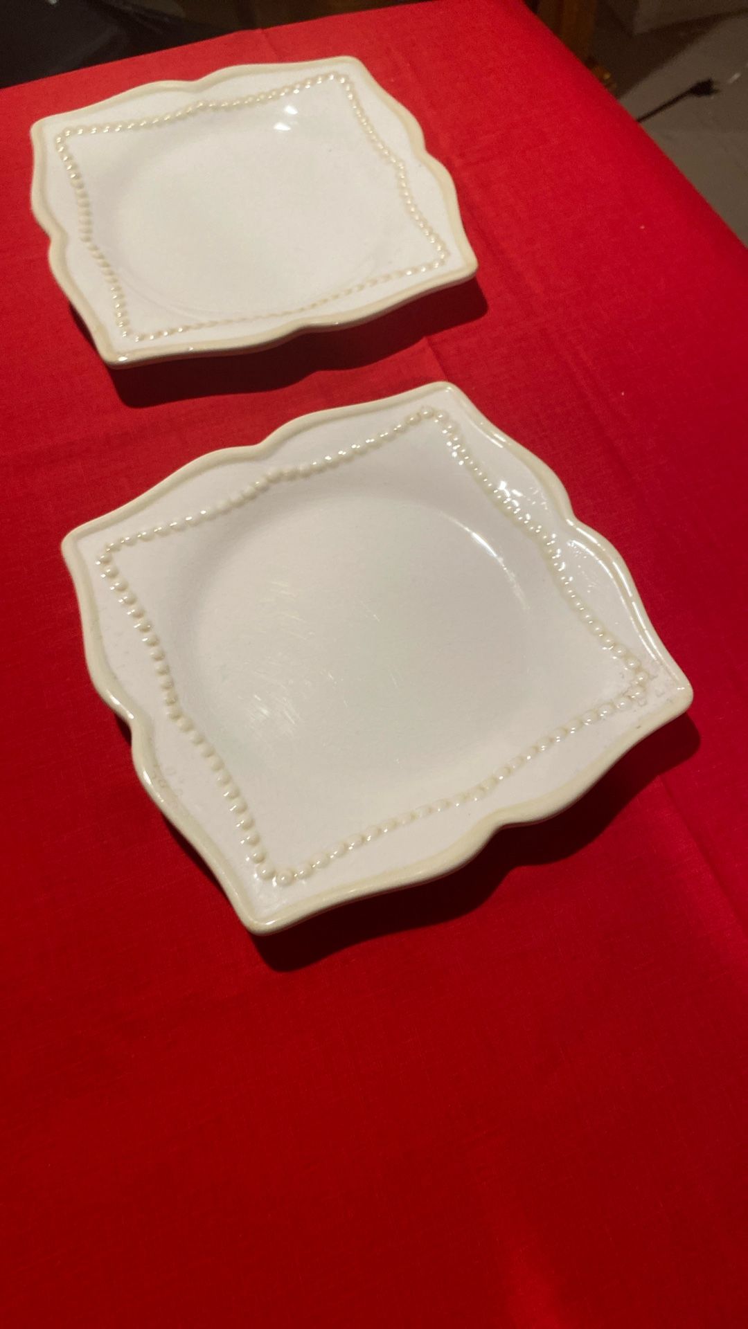 Set Of 2 Pavillion Princess House Square Plates 