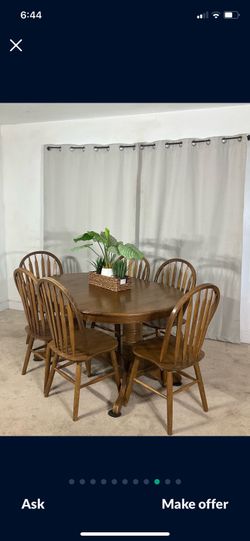 Dining Table With 6 Windsor Chairs