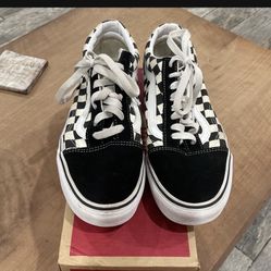 Checkered Old School Vans