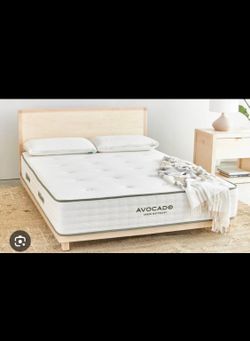Avocado green firm Queen mattress