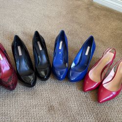 4 Pairs Of BCBG Pumps