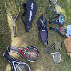 Various Tennis Rackets Racquets $25 And Up Prince Wilson Head Etc