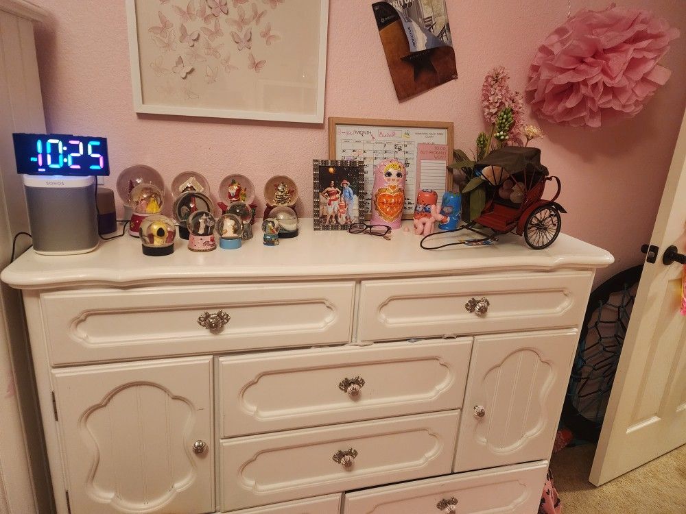 white dresser
