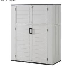 New In Box, Outdoor Resin Shed With Shelves