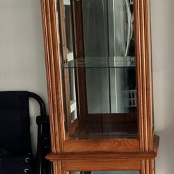 Light Brown Curio Cabinet