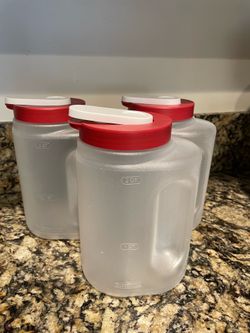 Three 2 Quart  Containers made by Rubbermaid .