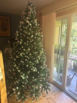 Artificial Christmas Tree with Pine Cones