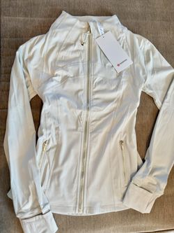 Lululemon Beige Ivory Gold Zipper Define Jacket 