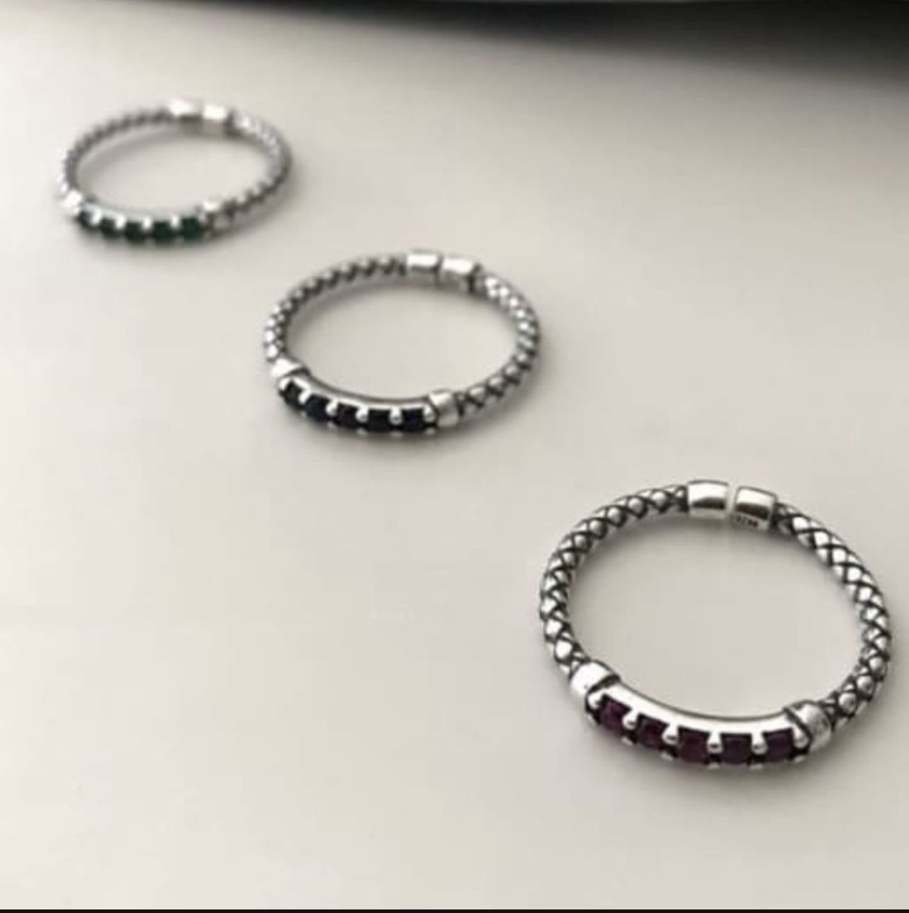 925 Sterling Silver Band Open Ring Size 7 And 8 & 9