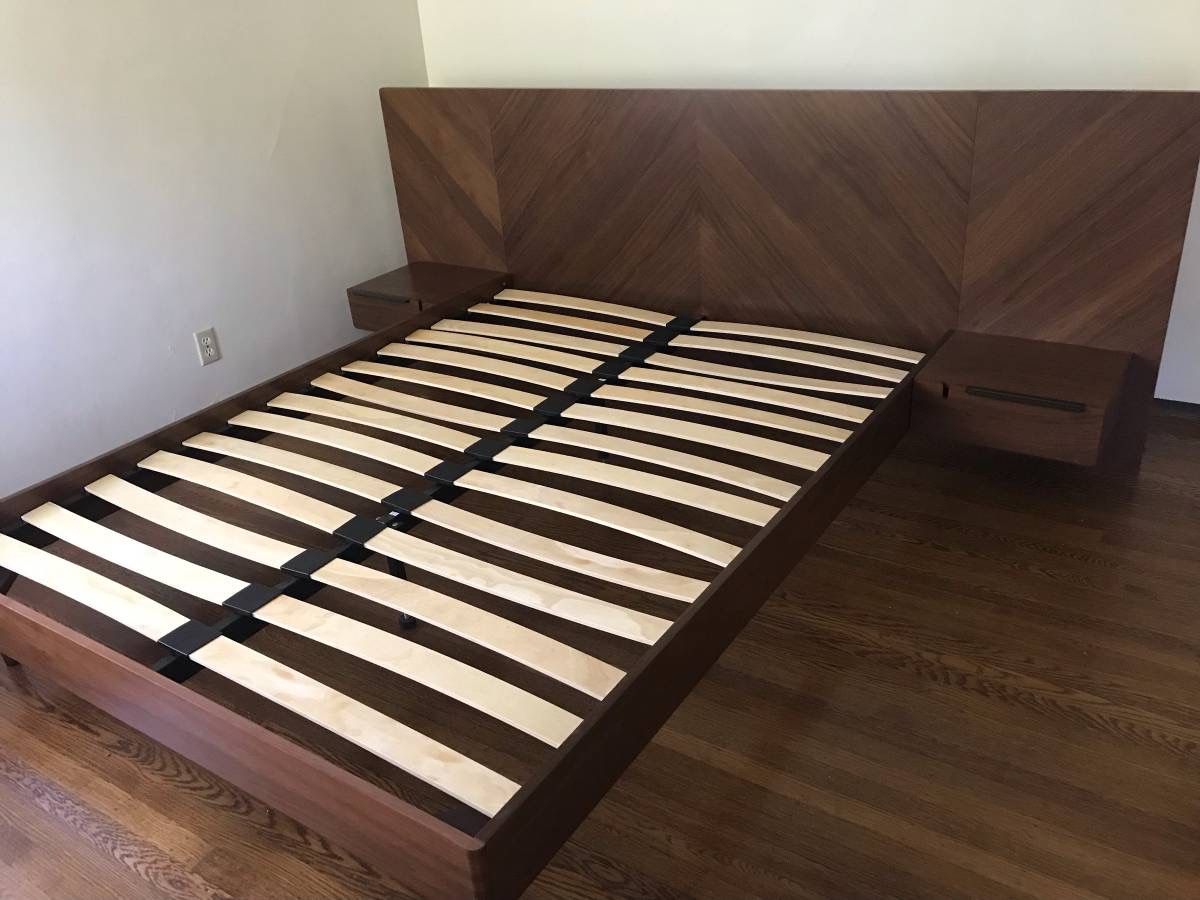 Article Nera Queen Bed frame With Nightstands