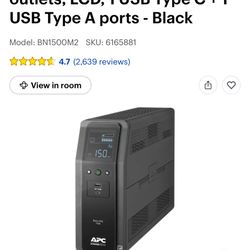 APC - Back-UPS Pro, 1500VA, Tower