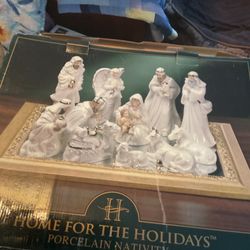Porcelain Nativity Set