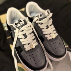 Gray And Black Bapes