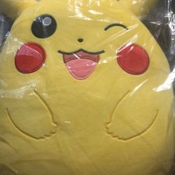 Pokemon Squishmallow 12” plush winking pikachu (pokemon center exclusive)