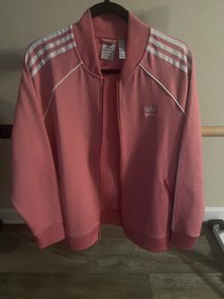Adidas Pink Track Jacket - Full Zip, Like New! Size L 